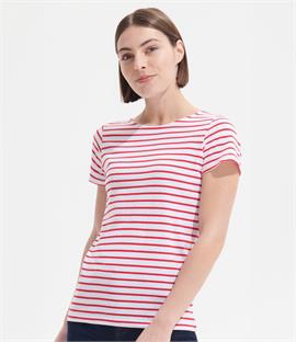 SOLS Ladies Miles Stripe T-Shirt